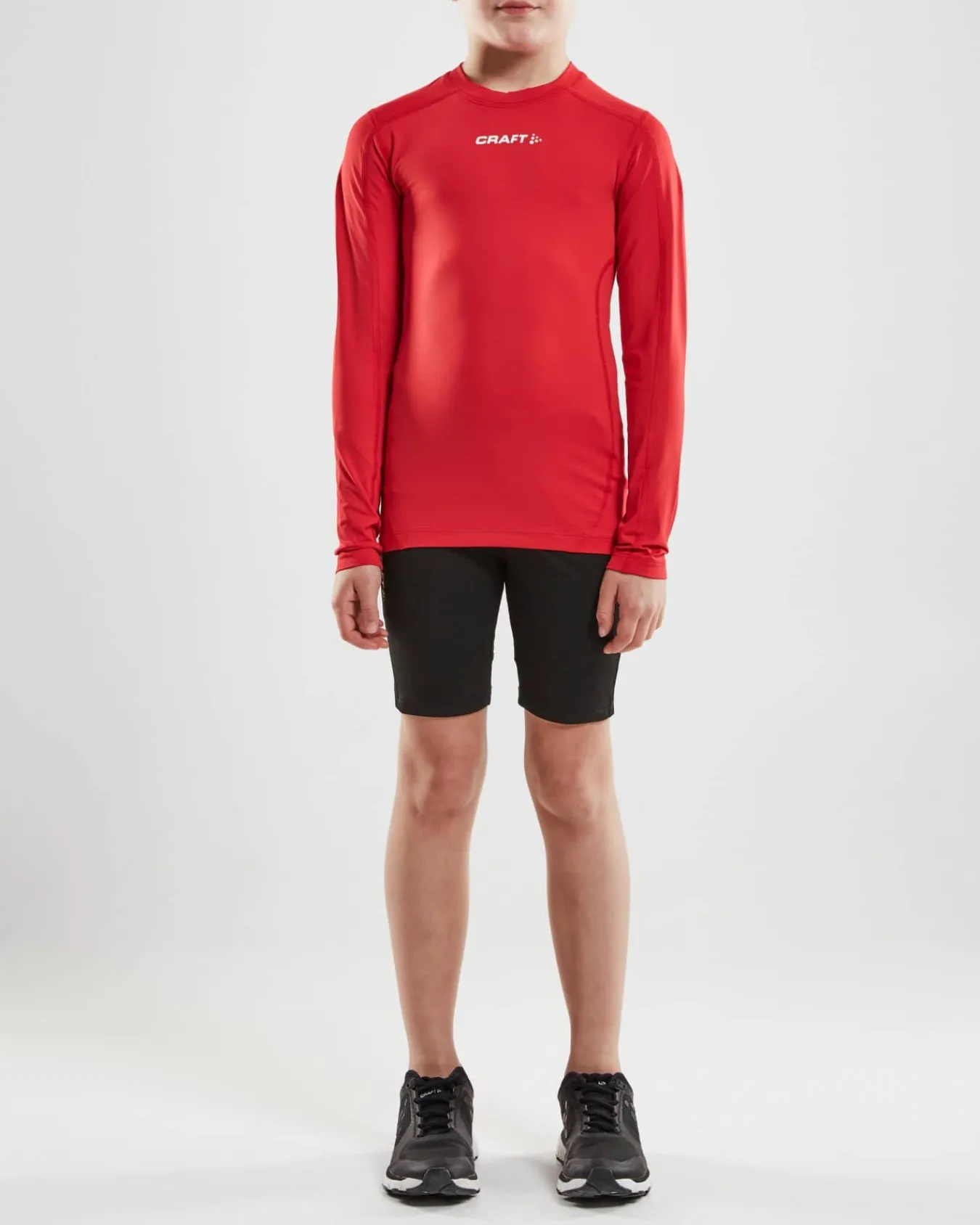 Craft Sportswear T-Shirt^Ability Compression Long Sleeve Jr Bright Red
