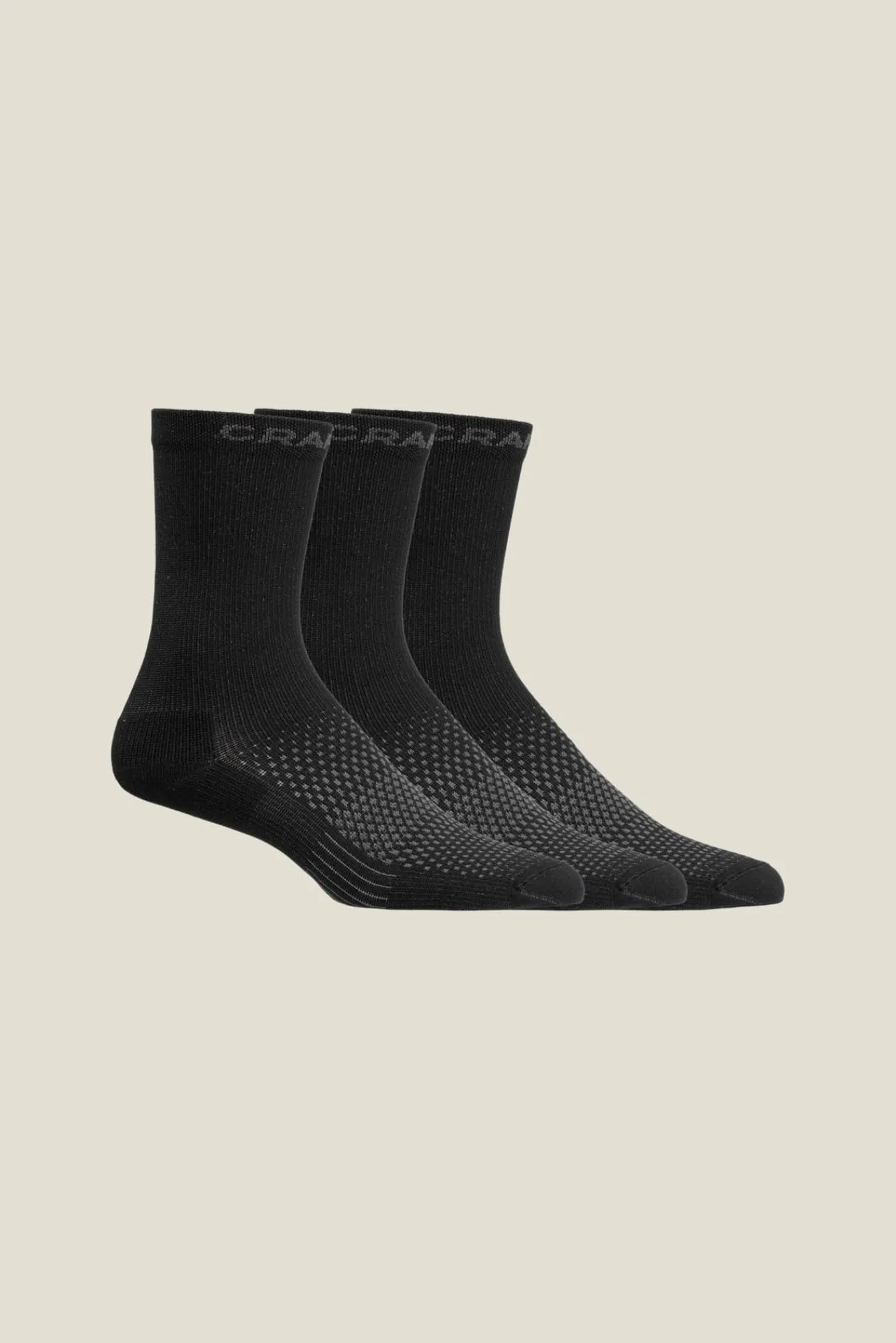 Craft Sportswear Strumpor|Träning^Active High Sock 3-Pack Black