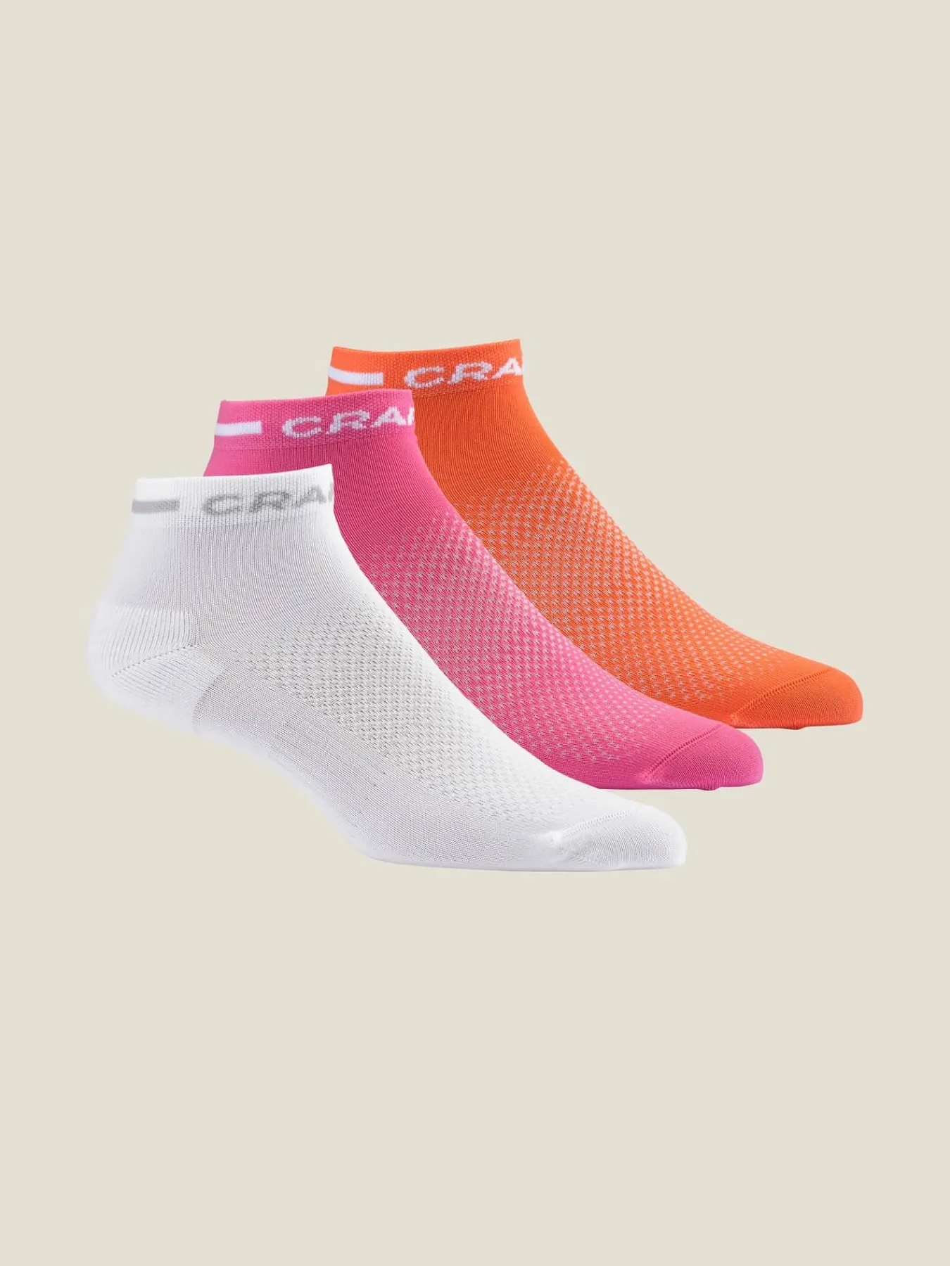 Craft Sportswear Strumpor|Underställ^Active Mid Sock 3-Pack Fuchsia-Tart