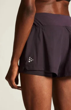 Craft Sportswear Shorts|Träning^ADV Essence 2-in-1 Shorts W Dk Plum