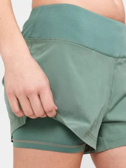 Craft Sportswear Shorts|Träning^ADV Essence 2-in-1 Shorts W Thyme