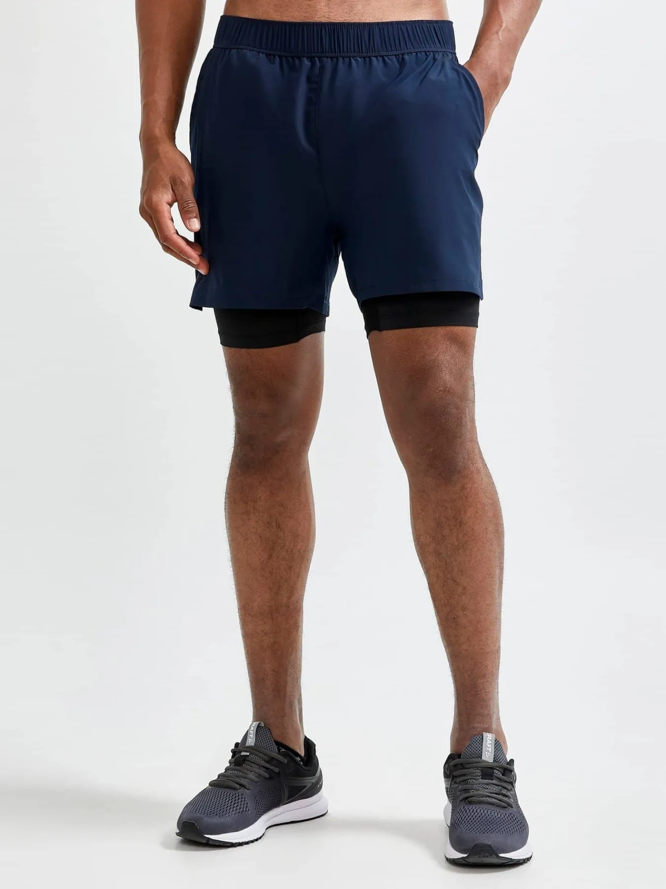 Craft Sportswear Shorts|Träning^ADV Essence 2-in-1 Stretch Shorts M Blaze