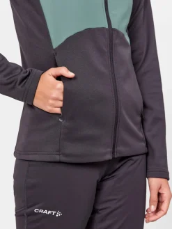 Craft Sportswear Hoodies & Sweatshirts|Träning^ADV Essence Jersey Hood Jacket W Slate-Thyme