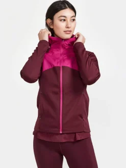 Craft Sportswear Hoodies & Sweatshirts|Träning^ADV Essence Jersey Hood Jacket W Punch-Roxo