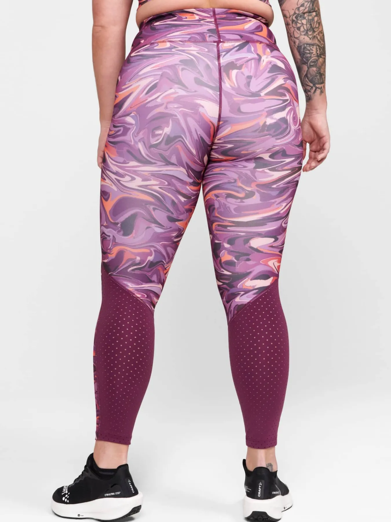 Craft Sportswear Tights|Träning^ADV Essence Plus Tights W Burgundy-Solo