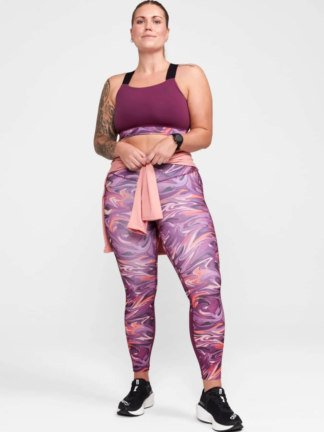 Craft Sportswear Tights|Träning^ADV Essence Plus Tights W Burgundy-Solo