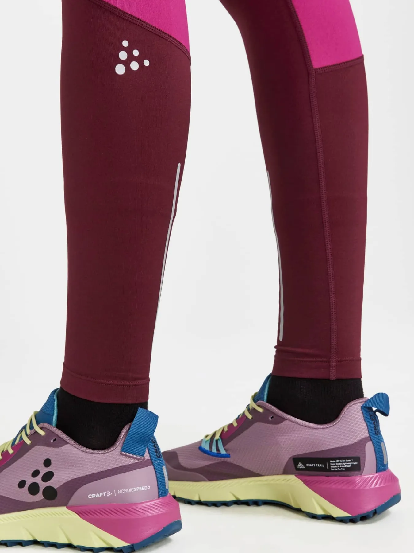 Craft Sportswear Tights|Träning^ADV Essence Warm Tights W Punsch-Roxo