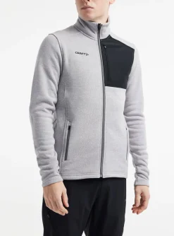 Craft Sportswear Jackor & Västar^ADV Explore Heavy Fleece Jacket M Grey Melange-Black