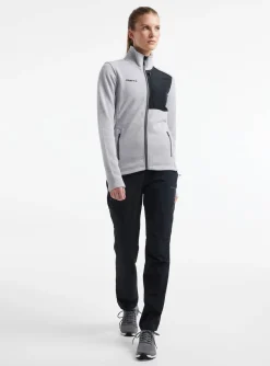 Craft Sportswear Jackor & Västar^ADV Explore Heavy Fleece Jacket W Grey Melange-Black