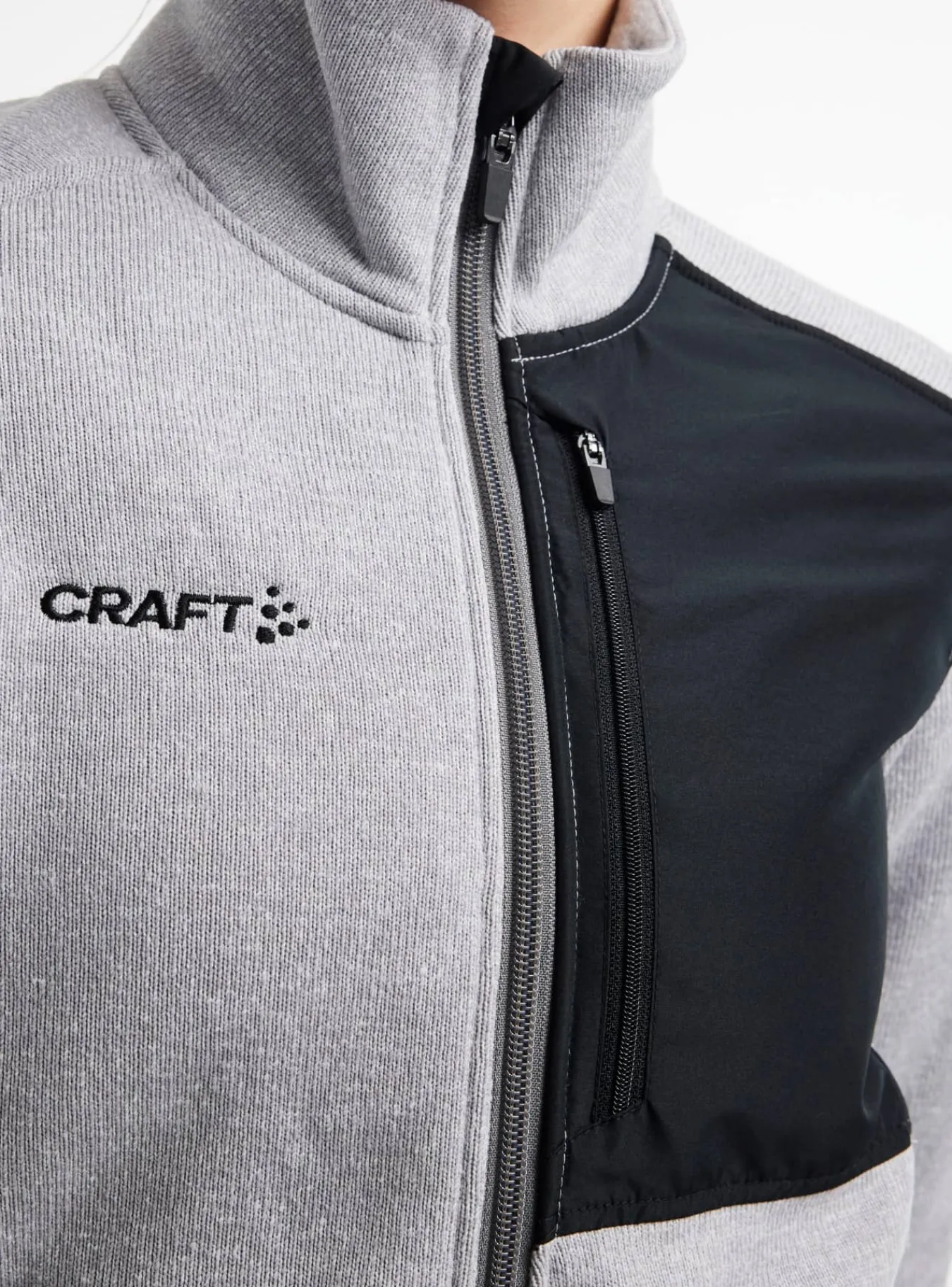 Craft Sportswear Jackor & Västar^ADV Explore Heavy Fleece Jacket W Grey Melange-Black