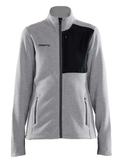 Craft Sportswear Jackor & Västar^ADV Explore Heavy Fleece Jacket W Grey Melange-Black