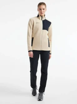 Craft Sportswear Mellanlager & Fleece|Mellanlager^ADV Explore Pile Fleece Jacket W Ecru-Black
