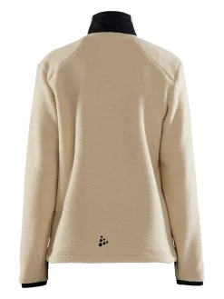 Craft Sportswear Mellanlager & Fleece|Mellanlager^ADV Explore Pile Fleece Jacket W Ecru-Black