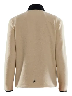 Craft Sportswear Mellanlager & Fleece|Mellanlager^ADV Explore Pile Fleece Jacket M Ecru-Black