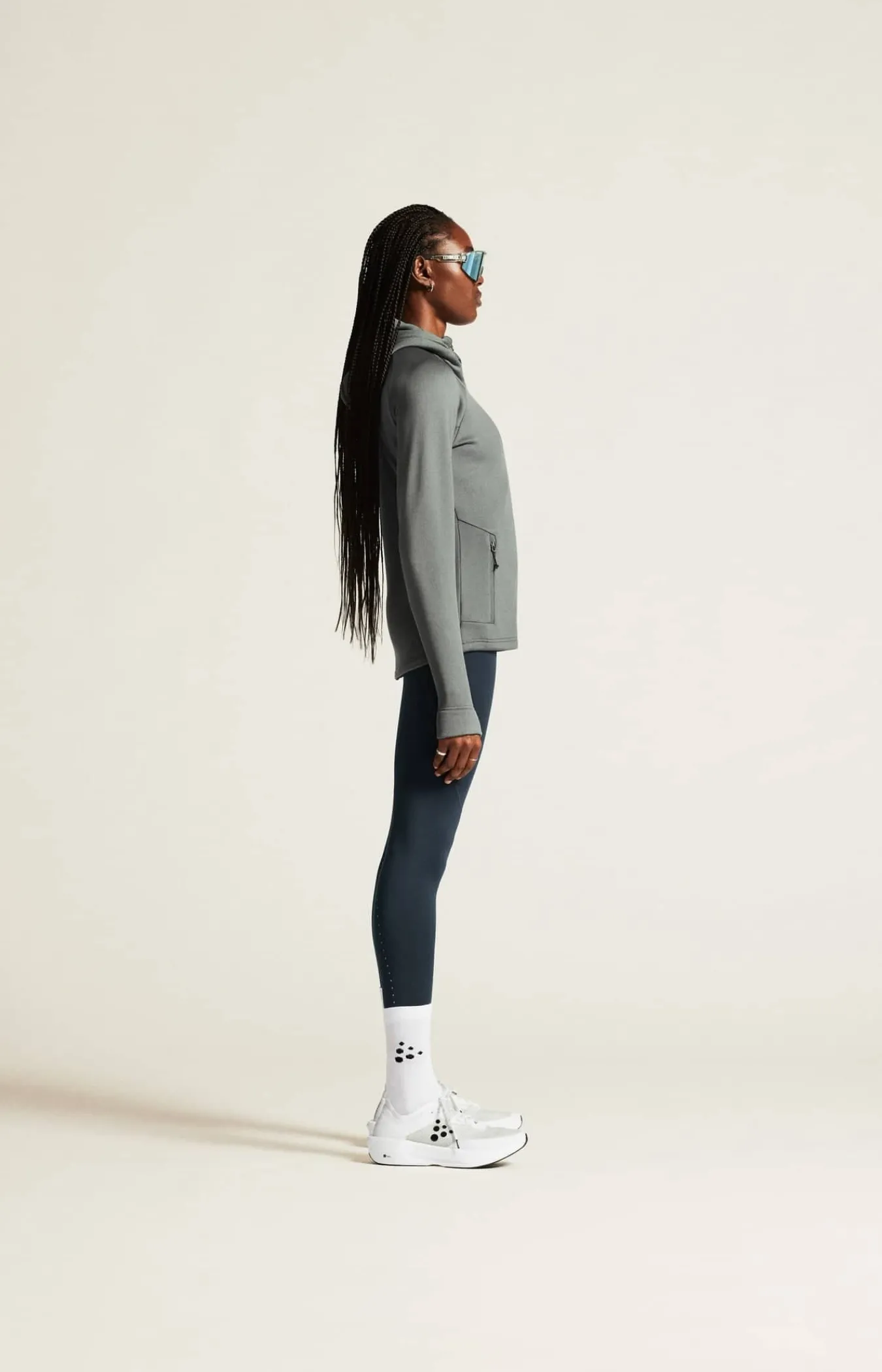 Craft Sportswear Mellanlager & Fleece|Mellanlager^ADV Explore Power Fleece Hood Jacket W Leaf