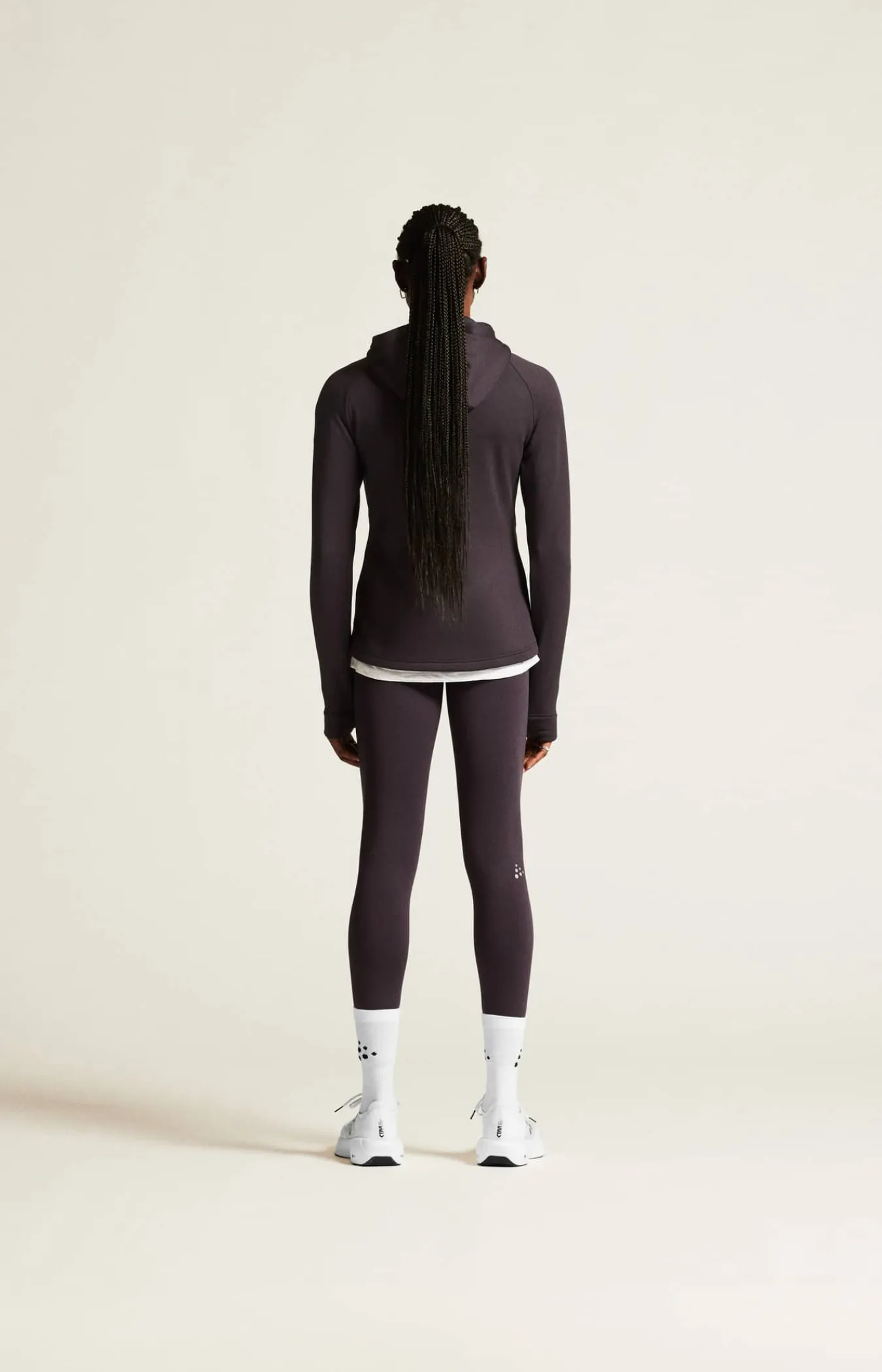 Craft Sportswear Mellanlager & Fleece|Mellanlager^ADV Explore Power Fleece Hood Jacket W Dk Plum