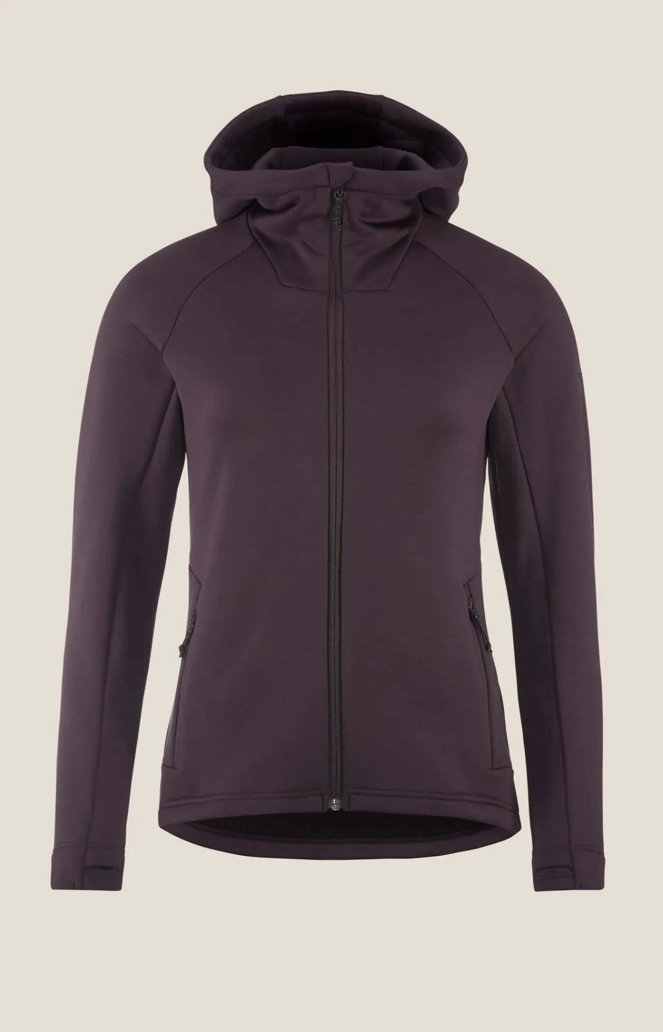 Craft Sportswear Mellanlager & Fleece|Mellanlager^ADV Explore Power Fleece Hood Jacket W Dk Plum