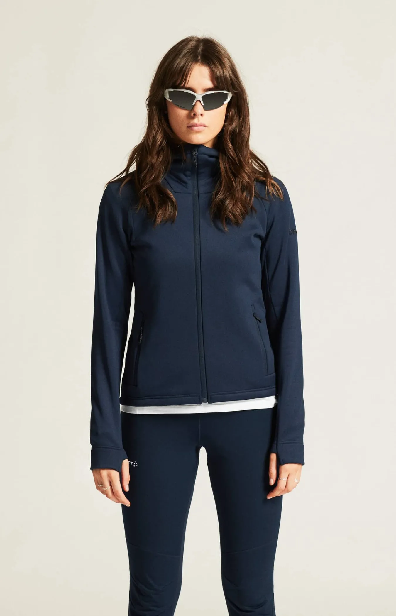 Craft Sportswear Mellanlager & Fleece|Mellanlager^ADV Explore Power Fleece Hood Jacket W Blaze