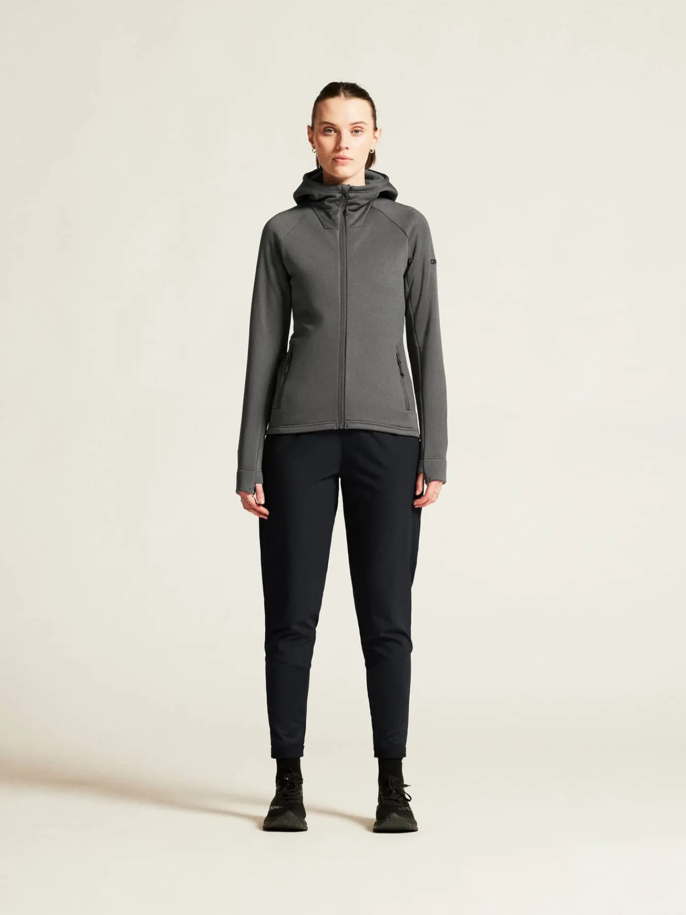 Craft Sportswear Mellanlager & Fleece|Mellanlager^ADV Explore Power Fleece Hood Jacket W Granite