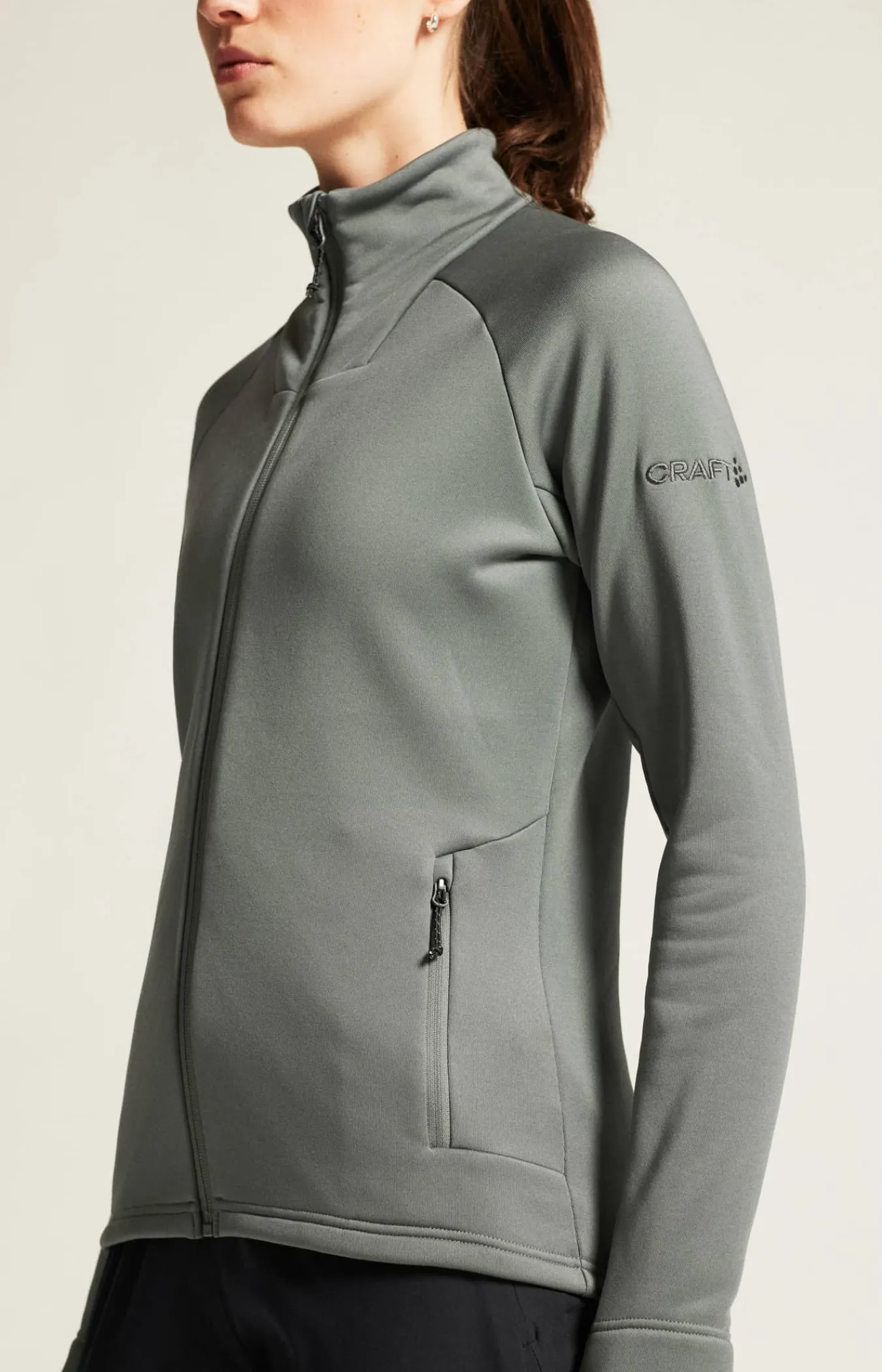 Craft Sportswear Mellanlager & Fleece|Mellanlager^ADV Explore Power Fleece Jacket W Leaf
