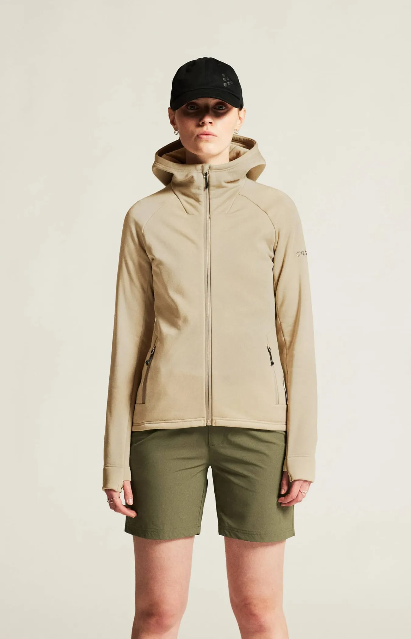 Craft Sportswear Mellanlager & Fleece|Mellanlager^ADV Explore Power Fleece Hood Jacket W Hay