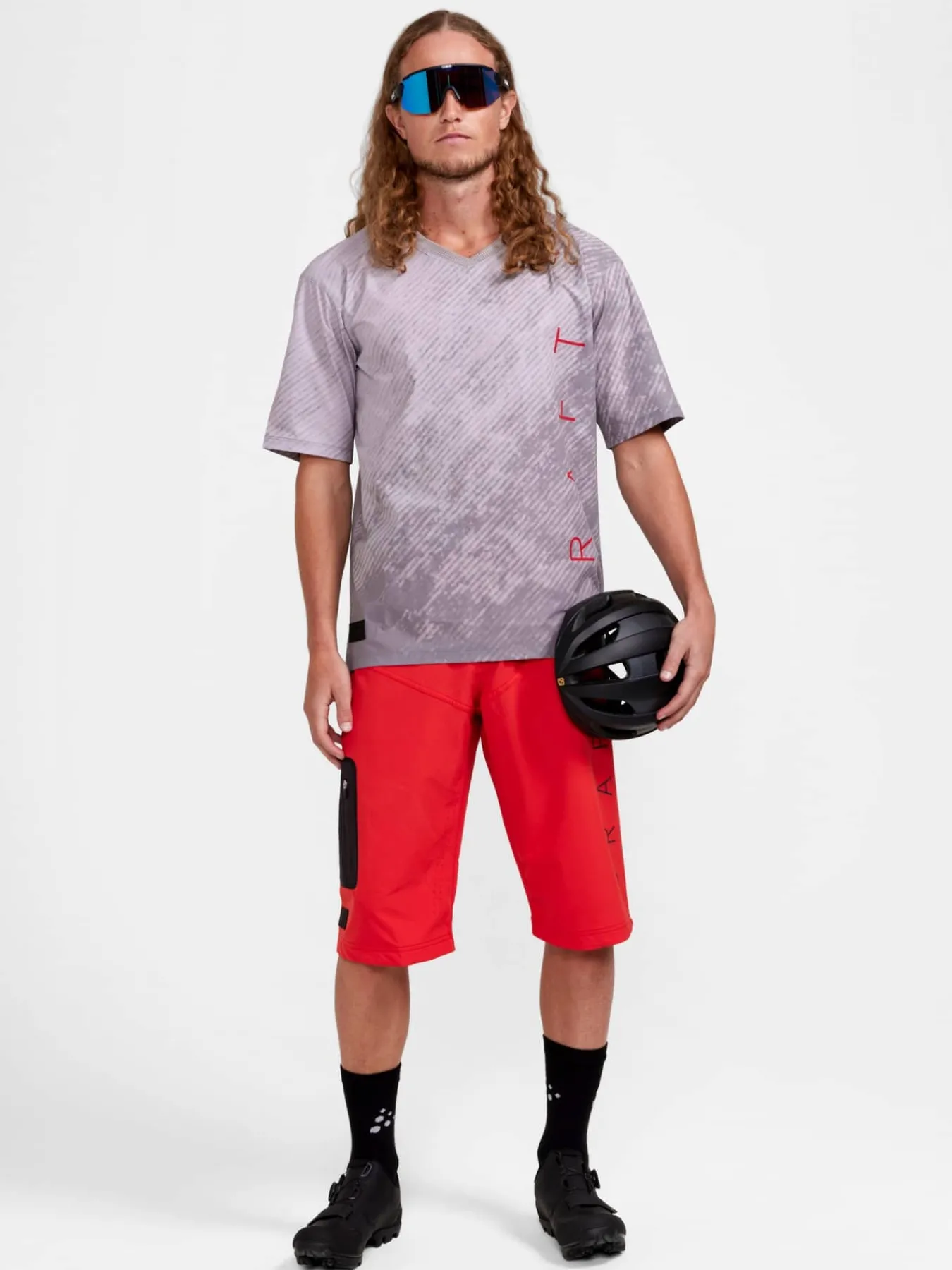 Craft Sportswear Shorts^ADV Offroad XT Shorts w Pad M Reddish