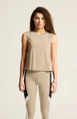 Craft Sportswear Linnen|Träning^ADV Tone Perforated Tank Top W Hay