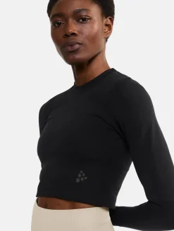 Craft Sportswear Träning^ADV Tone Seamless Cropped Ls Top W Black