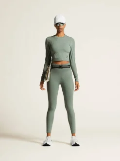 Craft Sportswear Träning^ADV Tone Seamless Cropped Ls Top W Leaf