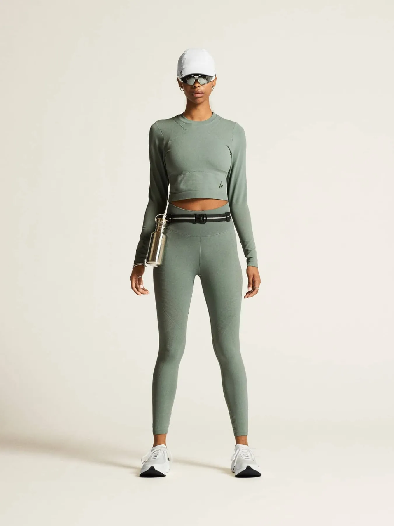 Craft Sportswear Träning^ADV Tone Seamless Cropped Ls Top W Leaf