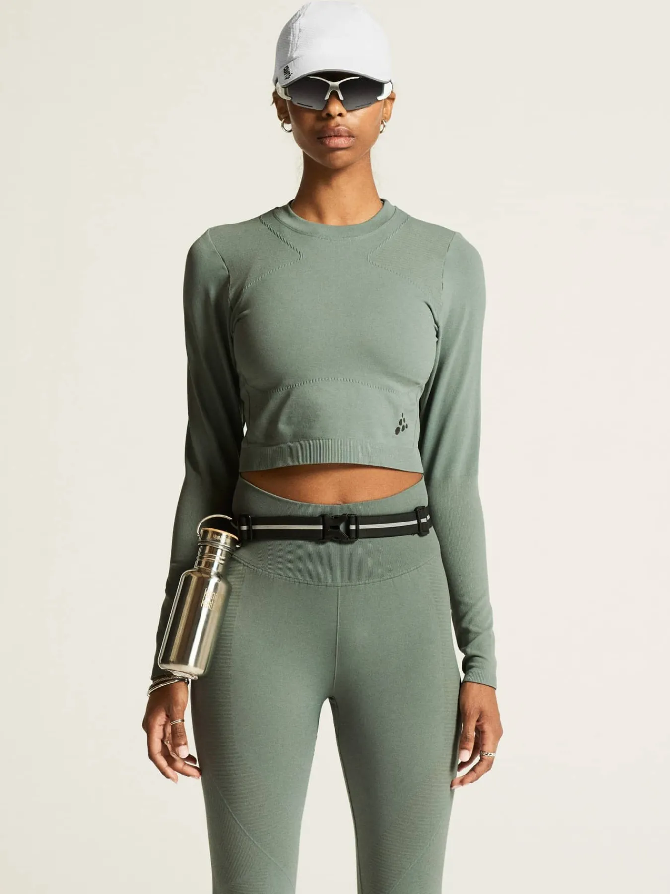 Craft Sportswear Träning^ADV Tone Seamless Cropped Ls Top W Leaf