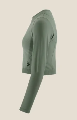 Craft Sportswear Träning^ADV Tone Seamless Cropped Ls Top W Leaf