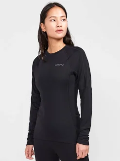 Craft Sportswear Underställ|Aktiva Underställ^ADV Wool Merino RN LS W Black
