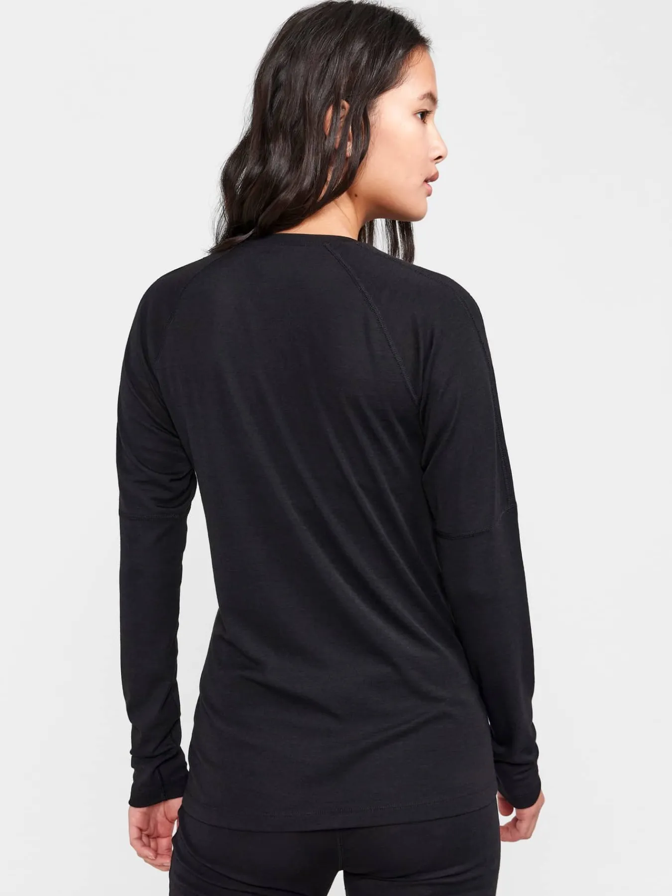 Craft Sportswear Underställ|Aktiva Underställ^ADV Wool Merino RN LS W Black