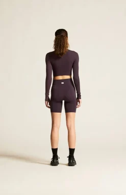 Craft Sportswear Träning^Collective Rib Cropped Ls Top W Dk Plum