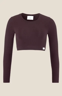 Craft Sportswear Träning^Collective Rib Cropped Ls Top W Dk Plum
