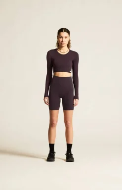 Craft Sportswear Tights|Träning^Collective Rib Short Tights W Dk Plum