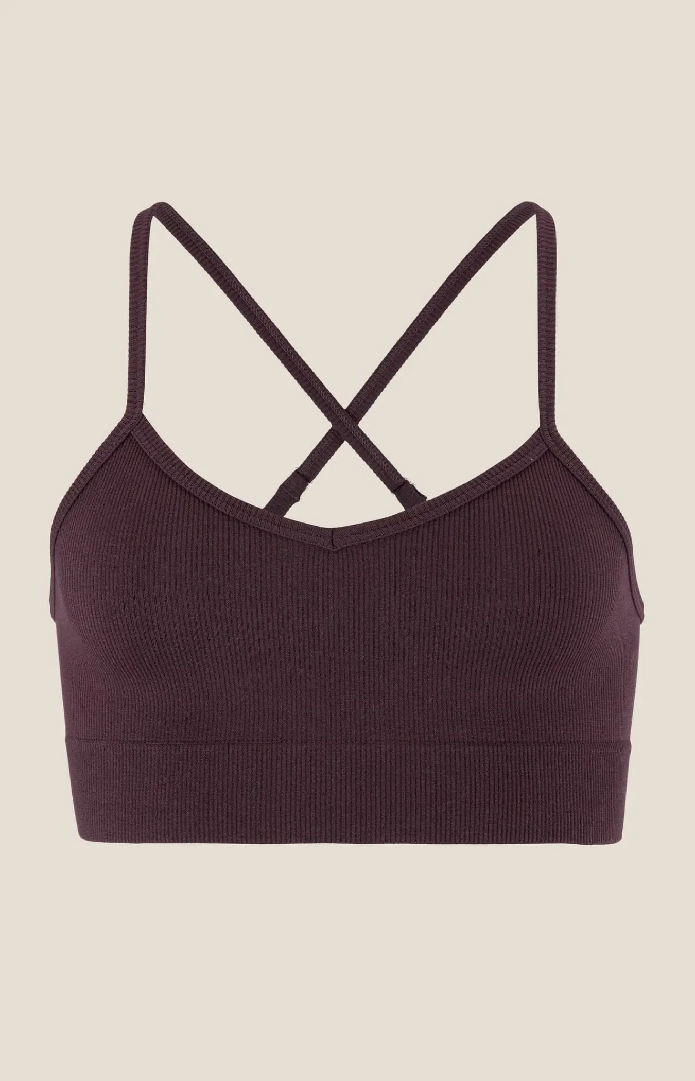 Craft Sportswear Sport-Bhar|Träning^Collective Rib Strap Sports Bra W Dk Plum