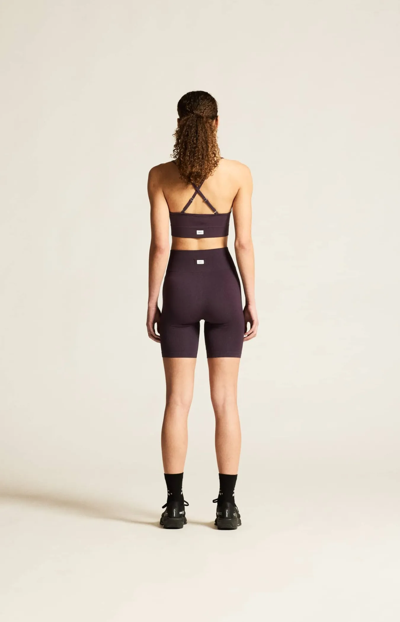 Craft Sportswear Sport-Bhar|Träning^Collective Rib Strap Sports Bra W Dk Plum