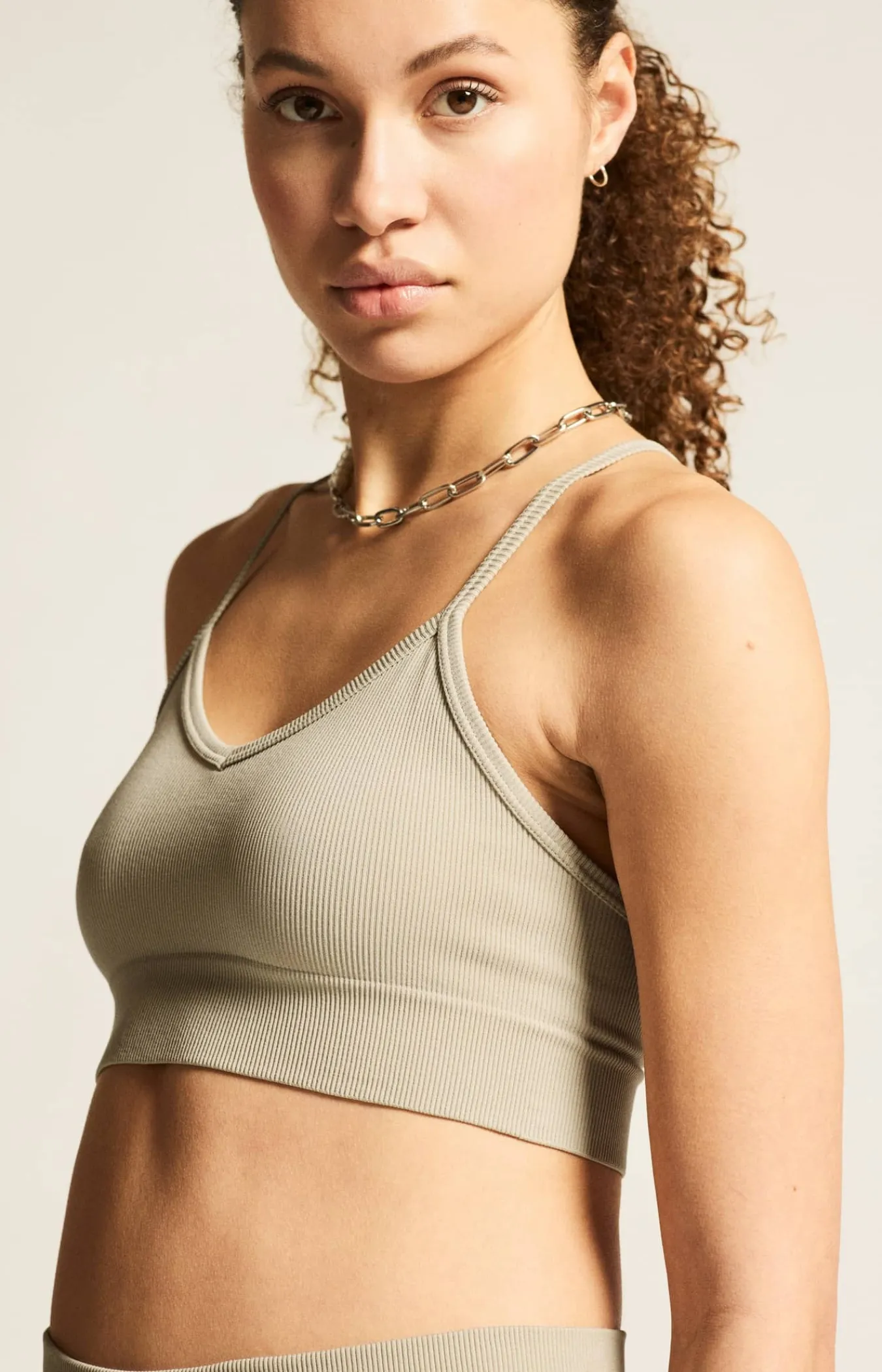 Craft Sportswear Sport-Bhar|Träning^Collective Rib Strap Sports Bra W Hay