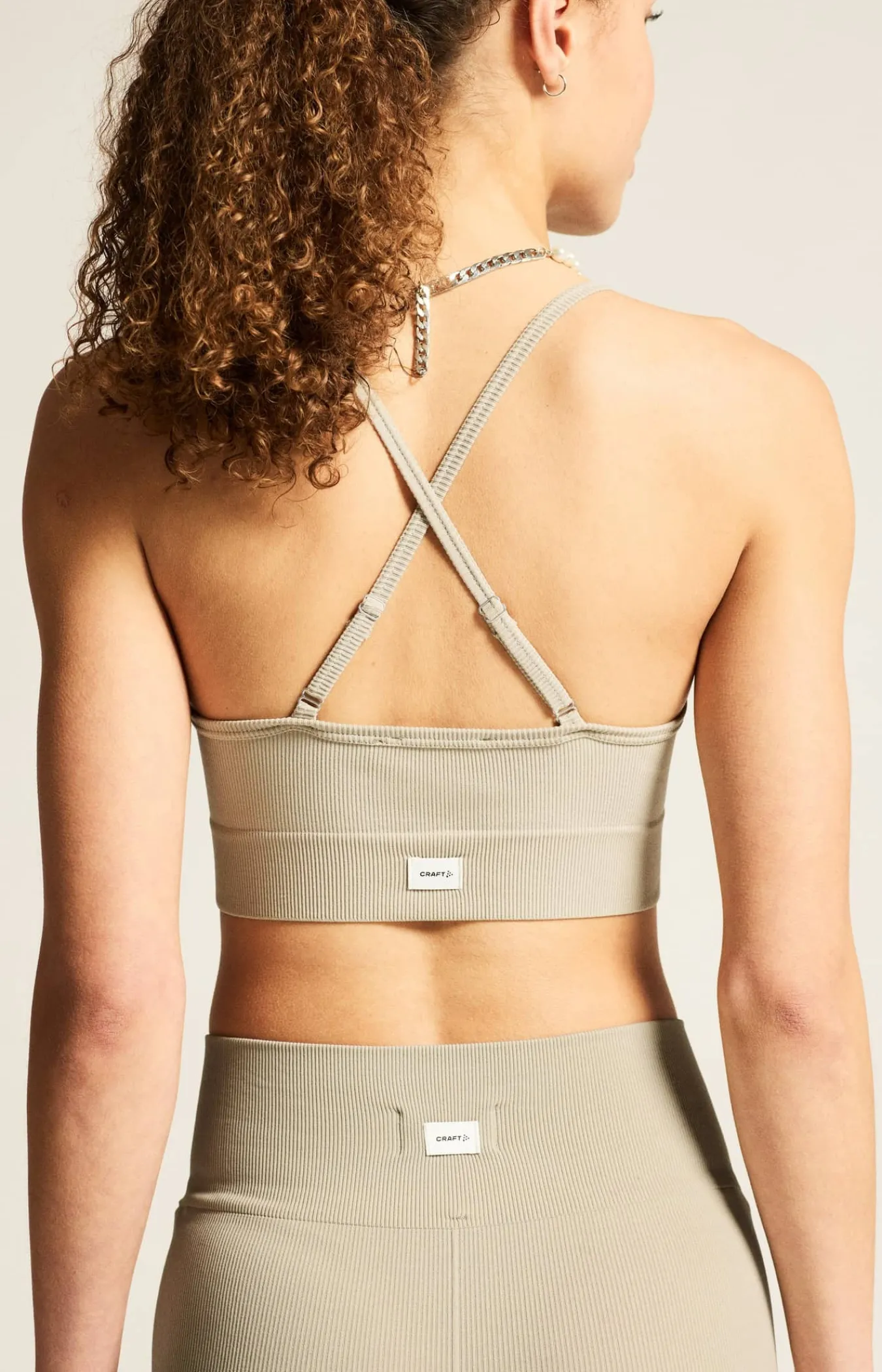Craft Sportswear Sport-Bhar|Träning^Collective Rib Strap Sports Bra W Hay