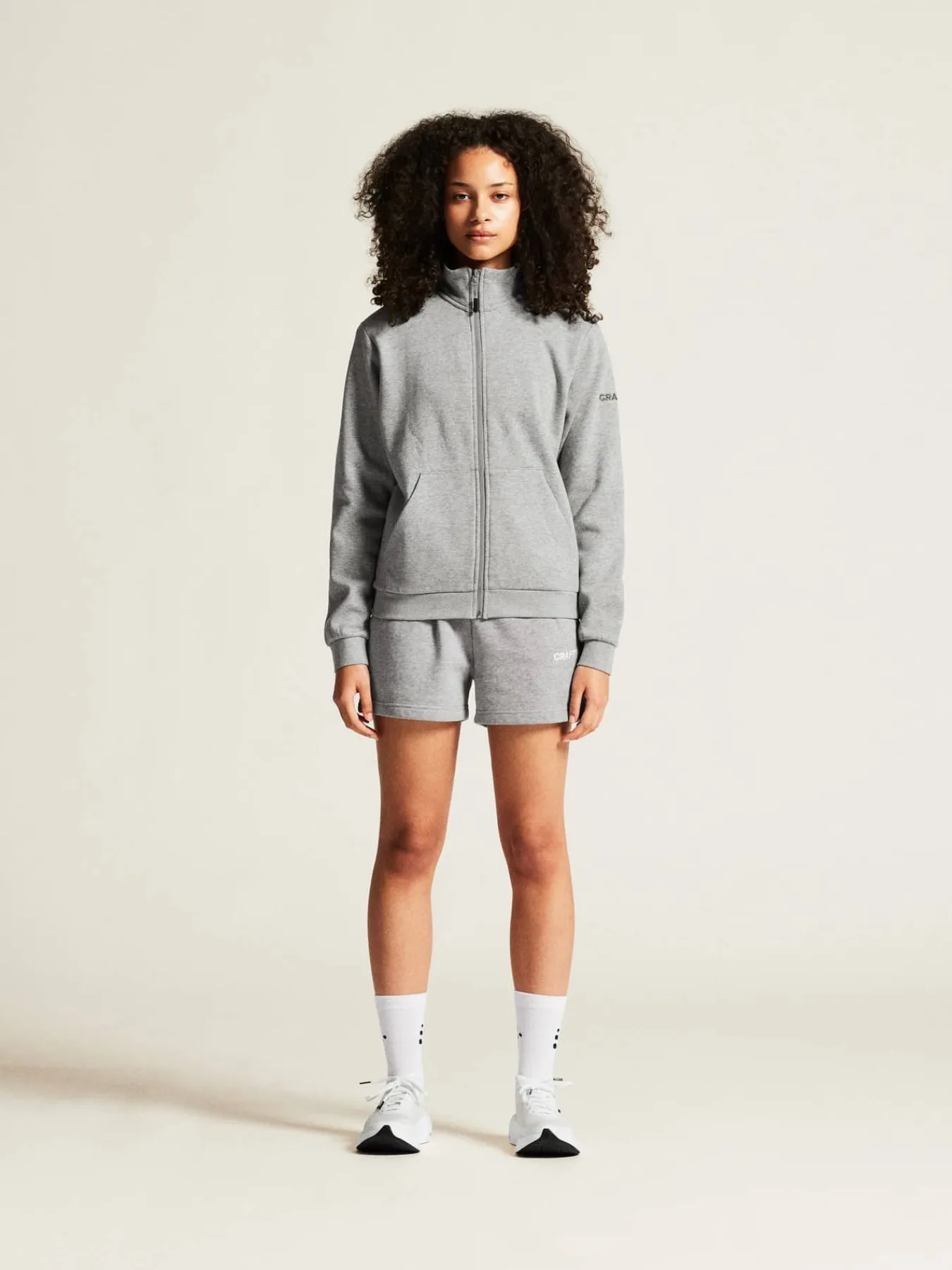 Craft Sportswear Hoodies & Sweatshirts|Teamwear^Community 2.0 Zip Jacket W Grey melange