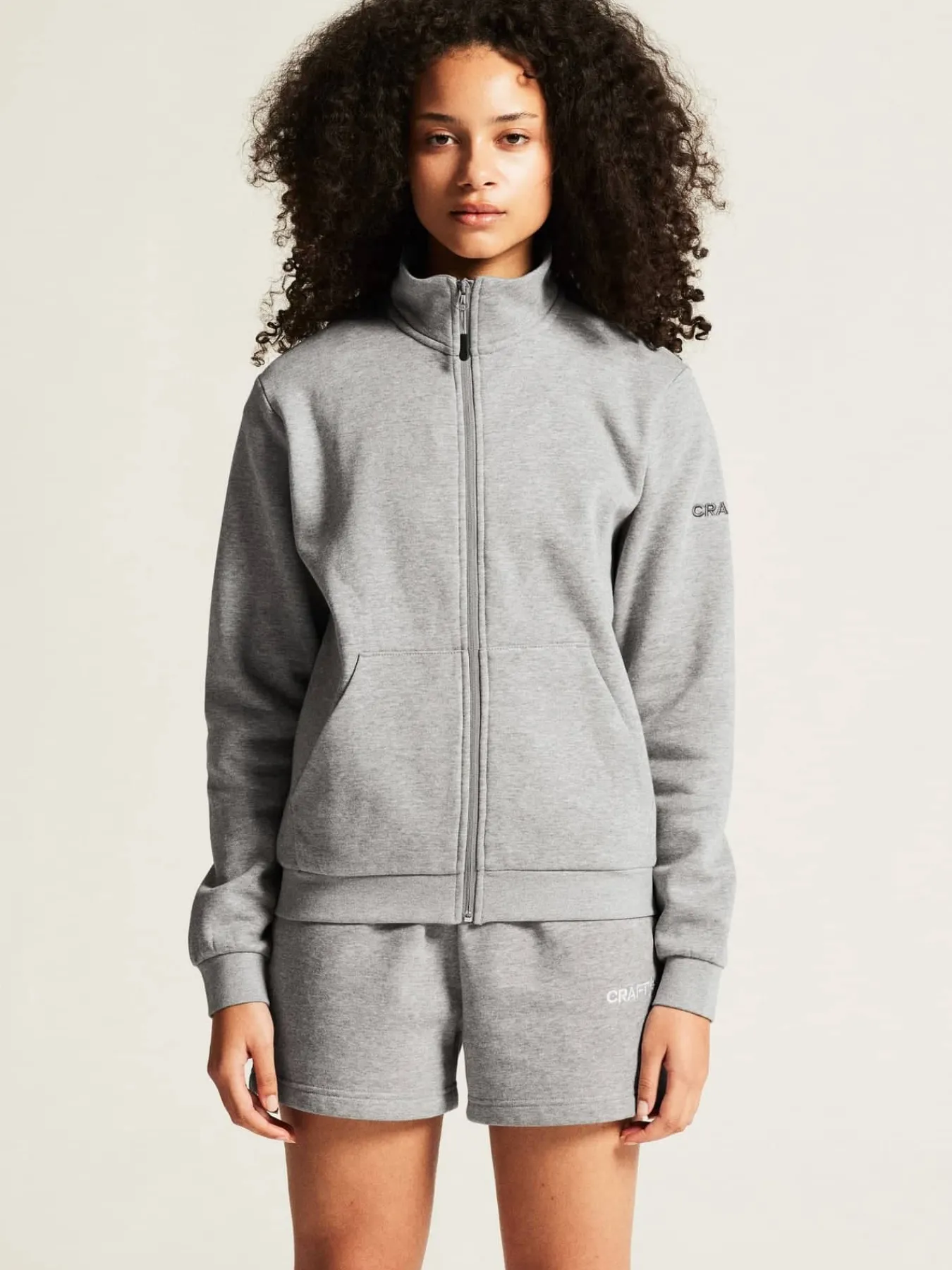 Craft Sportswear Hoodies & Sweatshirts|Teamwear^Community 2.0 Zip Jacket W Grey melange