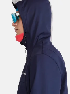 Craft Sportswear Jackor & Västar|Längdskidor^Core Backcountry Hood Jacket M Blaze-Tofu