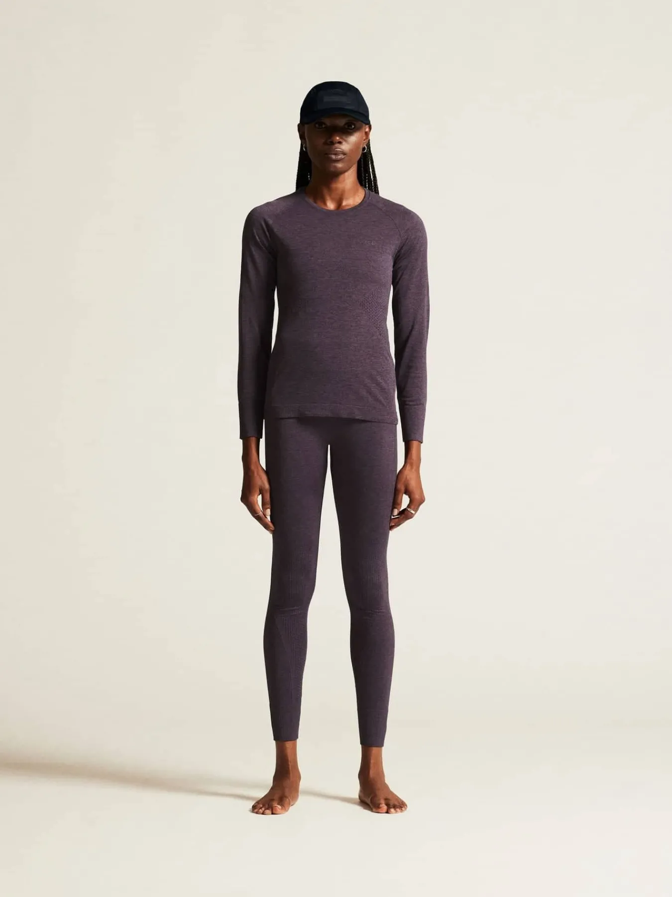 Craft Sportswear Underställ|Aktiva Underställ^CORE Dry Active Comfort Ls W Dk Plum (Box)