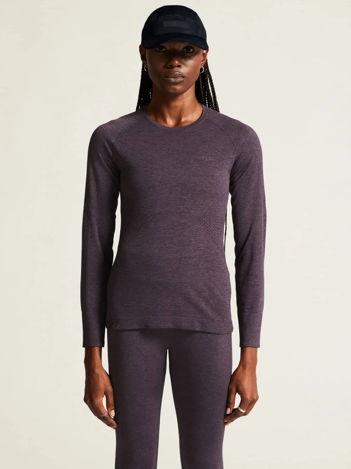 Craft Sportswear Underställ|Aktiva Underställ^CORE Dry Active Comfort Ls W Dk Plum (Box)