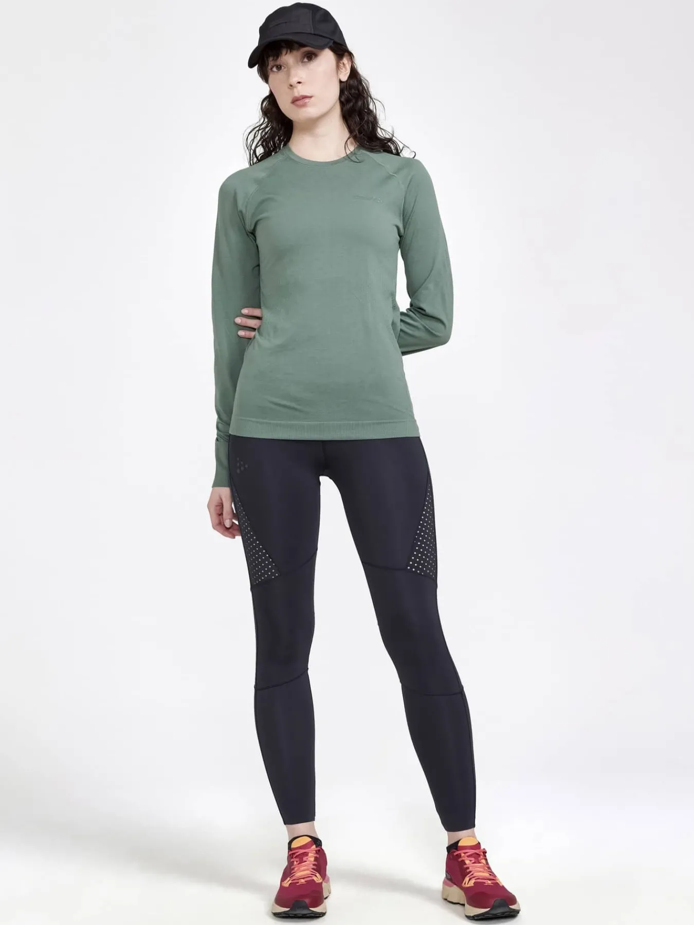 Craft Sportswear Underställ|Aktiva Underställ^CORE Dry Active Comfort Ls W Moss (Box)