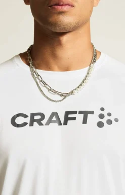 Craft Sportswear T-Shirts & Tröjor|Träning^CORE Essence Logo Tee M White/Granite