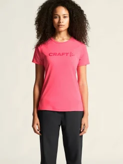 Craft Sportswear T-Shirts & Tröjor|Träning^CORE Essence Logo Tee W Fuchsia
