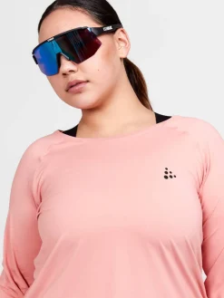Craft Sportswear Träning^Core Essence Ls Plus Tee W Bleikur